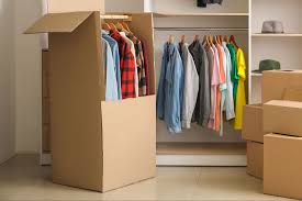 Use Wardrobe Boxes for Hanging Clothes